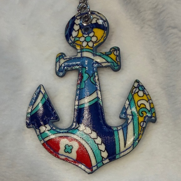 Vera Bradley Anchor Keychain - Picture 3 of 4